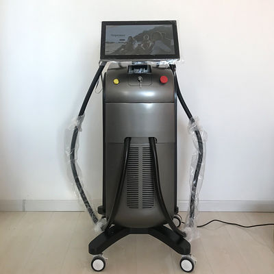 1200W 755nm 808nm 1064nm मिश्रित तरंग दैर्ध्य शीतल नीलम के साथ बालों को हटाने लेजर मशीन